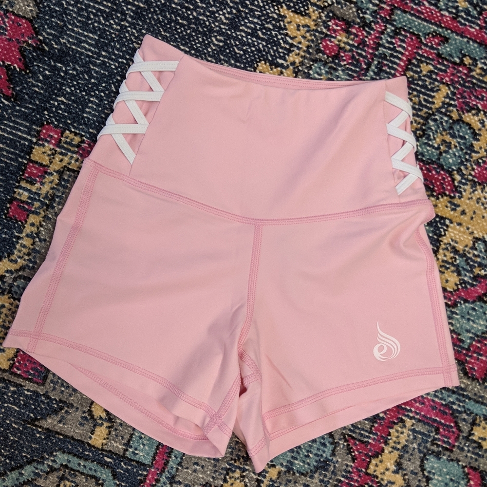 Ryderwear Pink High waisted Gym Shorts *NWOT*